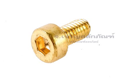 น็อตหัวจมทองเหลือง M4x8 เกลียวตลอด