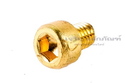 น็อตหัวจมทองเหลือง M5x6 เกลียวตลอด