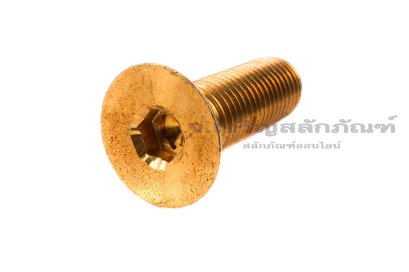 น็อตหัวจมเตเปอร์ทองเหลือง M20x60