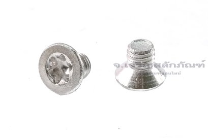 น็อตหัวทอร์ค-หัวดาวเตเปอร์สแตนเลส (Torx, Taper Head Screw) M3x4