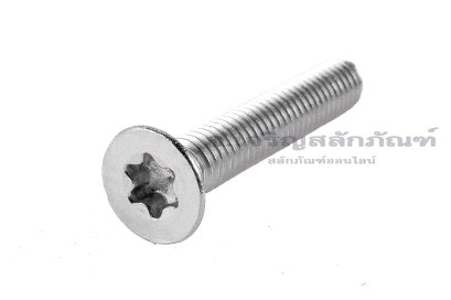 น็อตหัวทอร์ค-หัวดาวเตเปอร์สแตนเลส (Torx, Taper Head Screw) M6x35