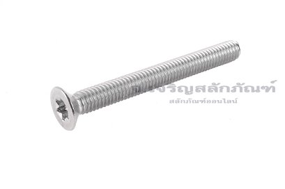 น็อตหัวทอร์ค-หัวดาวเตเปอร์สแตนเลส (Torx, Taper Head Screw) M6x55