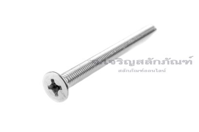 น็อตหัวเตเปอร์แฉกสแตนเลส M8x100 เกลียวตลอด