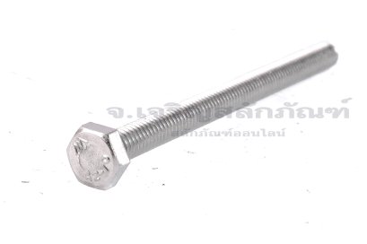 น็อตหัวเหลี่ยมสแตนเลส Stainless Steel Hex Bolt M4x55