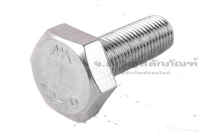 น็อตหัวเหลี่ยมสแตนเลส Stainless Steel Hex Bolt M9x1.25x25