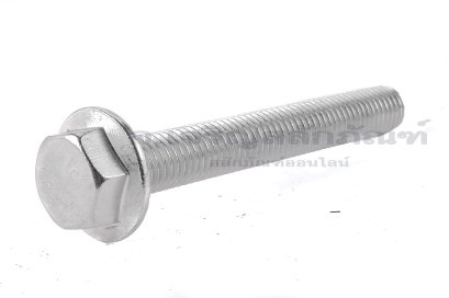 น็อตหัวเหลี่ยมแบบติดจานสแตนเลส M12x90 เกลียวตลอด