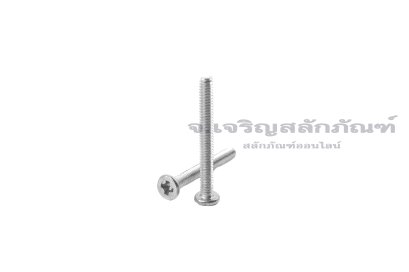 น็อตหัวแบนแบบบางหัวแฉกสแตนเลส M2x18