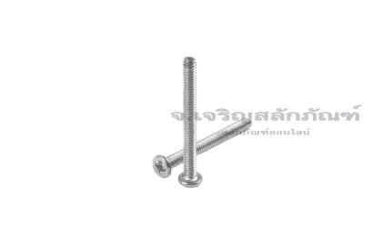 น็อตหัวแบนแบบบางหัวแฉกสแตนเลส M2x20