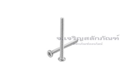 น็อตหัวแบนแบบบางหัวแฉกสแตนเลส M2x22