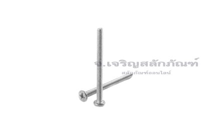 น็อตหัวแบนแบบบางหัวแฉกสแตนเลส M2x25