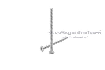 น็อตหัวแบนแบบบางหัวแฉกสแตนเลส M2x30