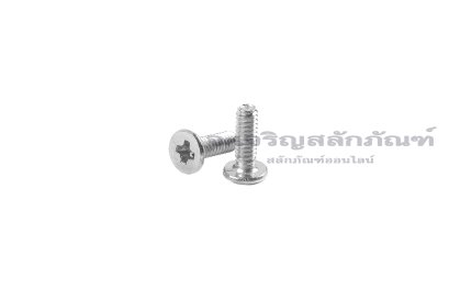 น็อตหัวแบนแบบบางหัวแฉกสแตนเลส M2x6