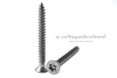 สกรูเกลียวปล่อยสแตนเลส หัวทอร์ค-หัวดาว มีเดือยโผล่ M3.9x45
