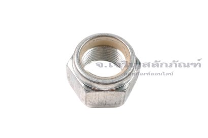 หัวน็อตล็อคกันคลาย M22x1.5 เกรด 10.9 เหล็กชุบซิงค์ขาว
