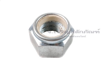 หัวน็อตล็อคกันคลาย M30x1.5 เกรด 10.9 เหล็กชุบซิงค์ขาว