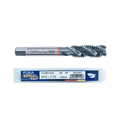 ดอกต๊าปเลื้อย-ต๊าปเครื่อง FUKA HSS-E TiCN เจาะสแตนเลส-เหล็กแข็ง M5x0.8