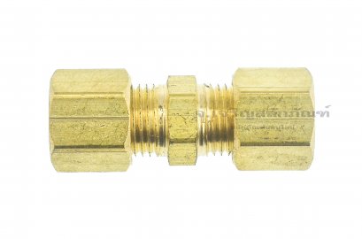 ข้อต่อตรงตาไก่ทองเหลือง (เสียบสาย x เสียบสาย) 6x6