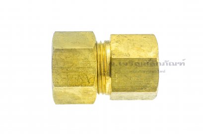 ข้อต่อตาไก่ทองเหลือง (เกลียวใน x เสียบสาย) 3/8&quot;x16 mm