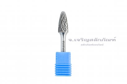 ดอกเจียรคาร์ไบด์ (Tungsten Carbide Grinder Bit) Kugel ทรงต้นสนมน F 12x25x6 (โตxยาวxแกน)
