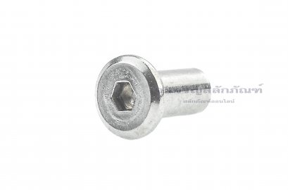 น็อตเกลียวใน-ปลอกหัวน็อต หัวจมแบนสแตนเลส Inner Thread Bolt M4x10