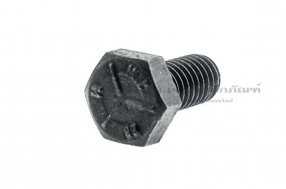 น็อตเหลี่ยมดำแข็ง M6x12 เกลียวตลอด