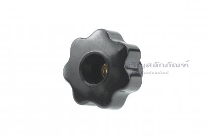 มือหมุนดอกไม้ ตัวเมีย M5 (เกลียวทะลุ) ความโตหัว 24 mm