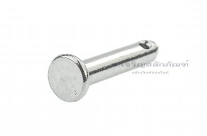 สลักหัวแบนกลม-ปิ๊นหัวแบนสแตนเลส (Stainless Steel Clevis Pin) ขนาด 4x20