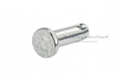 สลักหัวแบนกลม-ปิ๊นหัวแบนสแตนเลส (Stainless Steel Clevis Pin) ขนาด 5x16