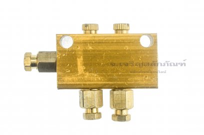 ข้อต่อรวม - หัวจ่ายจารบีน้ำมันหล่อลื่นแบบตาไก่เสียบสาย 3 ทาง รูเข้า 6 mm x รูออก 4 mm