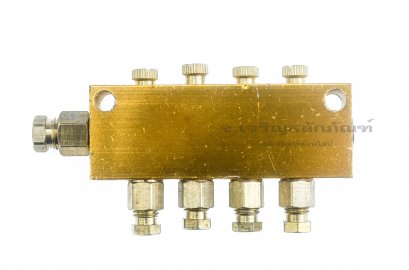 ข้อต่อรวม - หัวจ่ายจารบีน้ำมันหล่อลื่นแบบตาไก่เสียบสาย 5 ทาง รูเข้า 6 mm x รูออก 4 mm