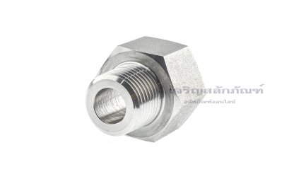 ข้อต่อตรงสแตนเลส (เกลียวนอก x เกลียวใน) 1/2&quot; x 3/4&quot; ข้อต่อลด-ข้อต่อเพิ่ม