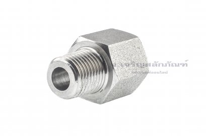 ข้อต่อตรงสแตนเลส (เกลียวนอก x เกลียวใน) 1/4&quot; x 3/8&quot; ข้อต่อลด-ข้อต่อเพิ่ม