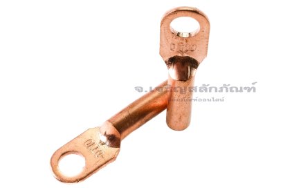 [E] หางปลาทองแดง DT-10 เกรดมาตรฐาน รูใส่สายไฟกว้าง 5.8 mm ยาว 23.5 mm รูยึด 8.4 mm