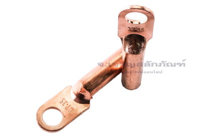 [E] หางปลาทองแดง DT-35 เกรดมาตรฐาน รูใส่สายไฟกว้าง 8.9 mm ยาว 30.2 mm รูยึด 10.4 mm