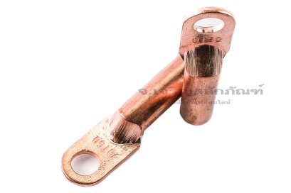 [E] หางปลาทองแดง DT-50 เกรดมาตรฐาน รูใส่สายไฟกว้าง 9.9 mm ยาว 33 mm รูยึด 10.4 mm