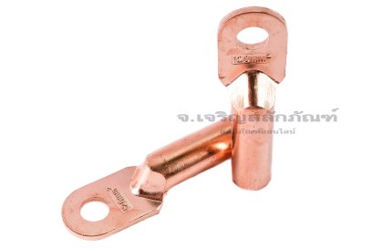 [E] หางปลาทองแดง DT-120 เกรดหนาพิเศษ รูใส่สายไฟกว้าง 16 mm ยาว 50.6 mm รูยึด 14.3 mm