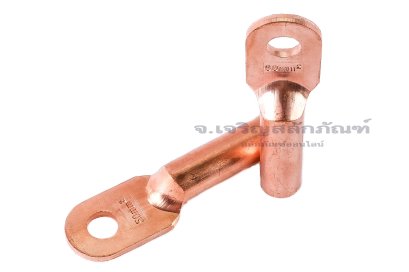 [E] หางปลาทองแดง DT-50 เกรดหนาพิเศษ รูใส่สายไฟกว้าง 10 mm ยาว 36.5 mm รูยึด 10.4 mm