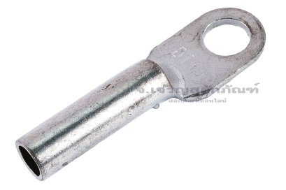 [E] หางปลาทองแดงชุบดีบุก DT-10 เกรดมาตรฐาน รูใส่สายไฟกว้าง 6 mm ยาว&nbsp;24 mm รูยึด 8.4 mm