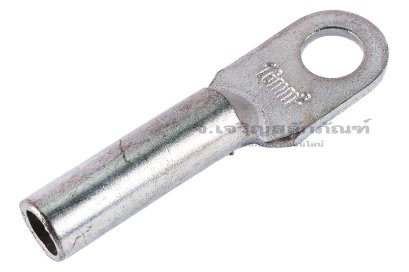 [E] หางปลาทองแดงชุบดีบุก DT-16 เกรดมาตรฐาน รูใส่สายไฟกว้าง 6.5 mm ยาว&nbsp;25 mm รูยึด 8.4 mm