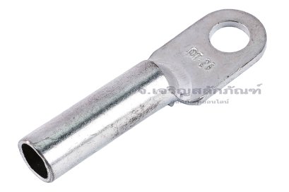 [E] หางปลาทองแดงชุบดีบุก DT-25 เกรดมาตรฐาน รูใส่สายไฟกว้าง 8 mm ยาว&nbsp;25 mm รูยึด 8.4 mm