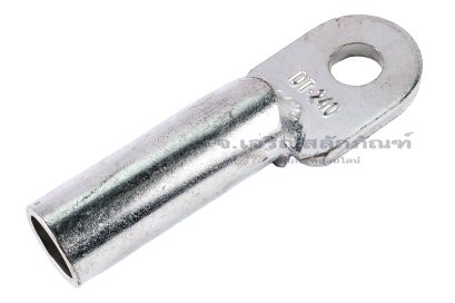 [E] หางปลาทองแดงชุบดีบุก DT-240 เกรดหนาพิเศษ รูใส่สายไฟกว้าง 21 mm ยาว&nbsp;67 mm รูยึด 16.4 mm