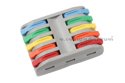 [E] ขั้วต่อสายไฟ PCT 2-5C เทา-ส้ม/ฟ้า/เหลือง/แดง/เขียว