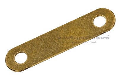 [E] บัสบาร์ ทองเหลือง 60x1.5x12 ขนาดรู 6 mm ระยะรู 45 mm