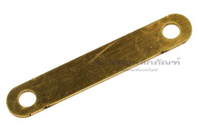 [E] บัสบาร์ ทองเหลือง 75x1.5x12 ขนาดรู 6 mm ระยะรู 60 mm