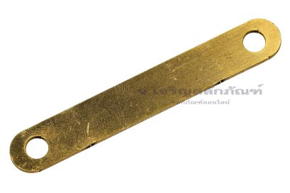 [E] บัสบาร์ ทองเหลือง 85x1.5x12 ขนาดรู 6 mm ระยะรู 70 mm