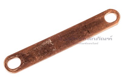 [E] บัสบาร์ ทองแดง 101x1.5x15 ขนาดรู 8x10 mm ระยะรู 85 mm