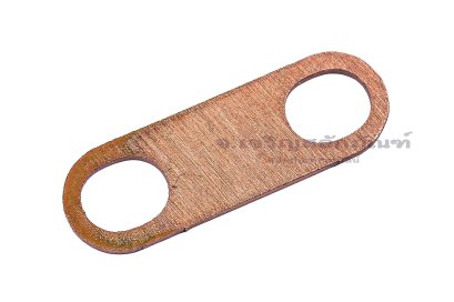 [E] บัสบาร์ ทองแดง 30x1.2x10 ขนาดรู 6.5x8 mm ระยะรู 20 mm