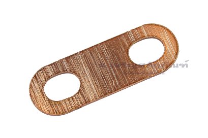 [E] บัสบาร์ ทองแดง 30x1x10 ขนาดรู 5x7 mm ระยะรู 17.5 mm