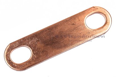 [E] บัสบาร์ ทองแดง 56x1.5x15 ขนาดรู 8x10 mm ระยะรู 40 mm