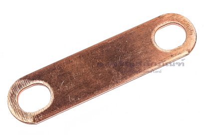 [E] บัสบาร์ ทองแดง 61x1.5x15 ขนาดรู 8x10 mm ระยะรู 45 mm